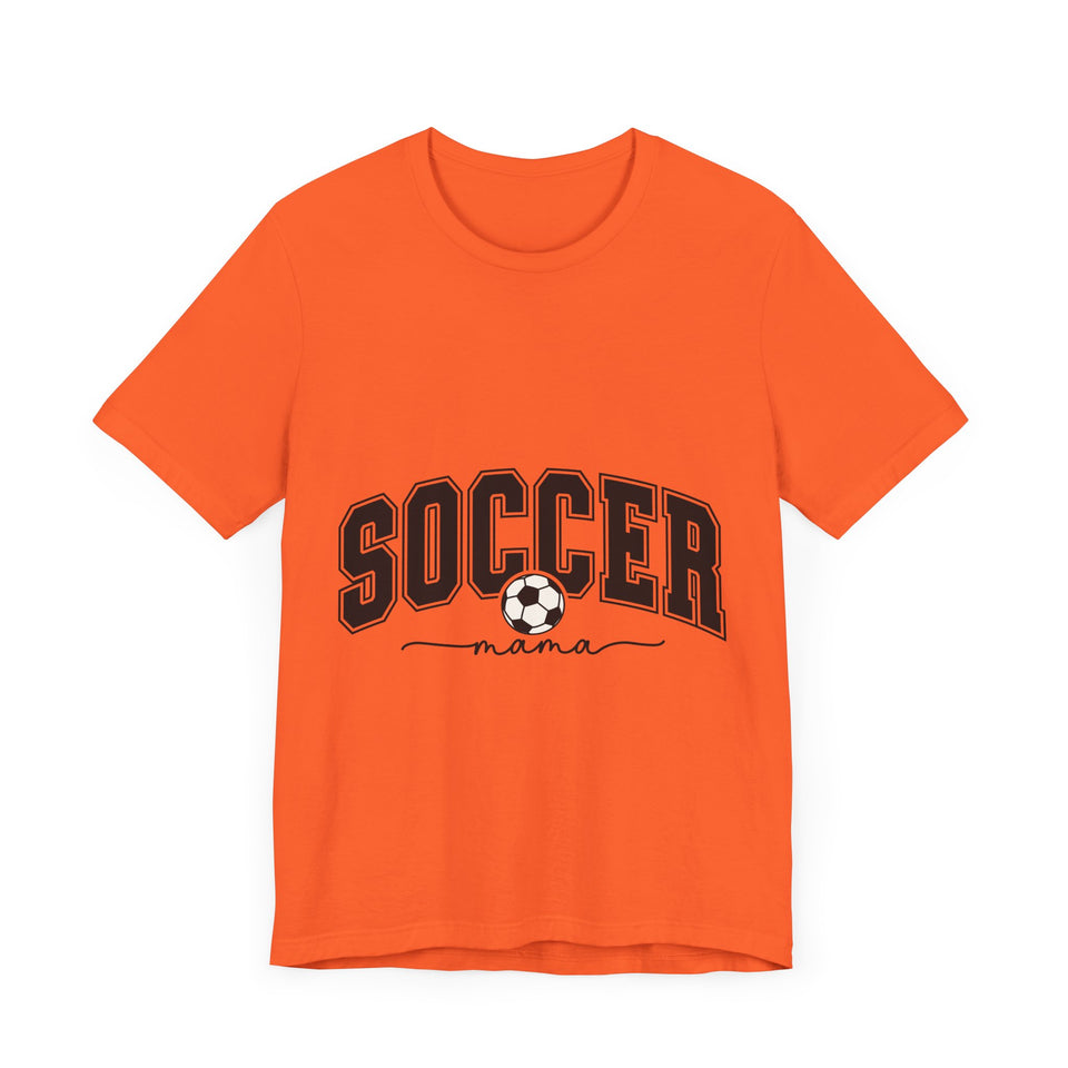 Soccer Mama With Black Letters Unisex Jersey Short Sleeve Tee