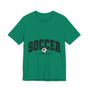 Soccer Mama With Black Letters Unisex Jersey Short Sleeve Tee