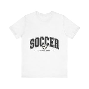 Soccer Mama With Black Letters Unisex Jersey Short Sleeve Tee
