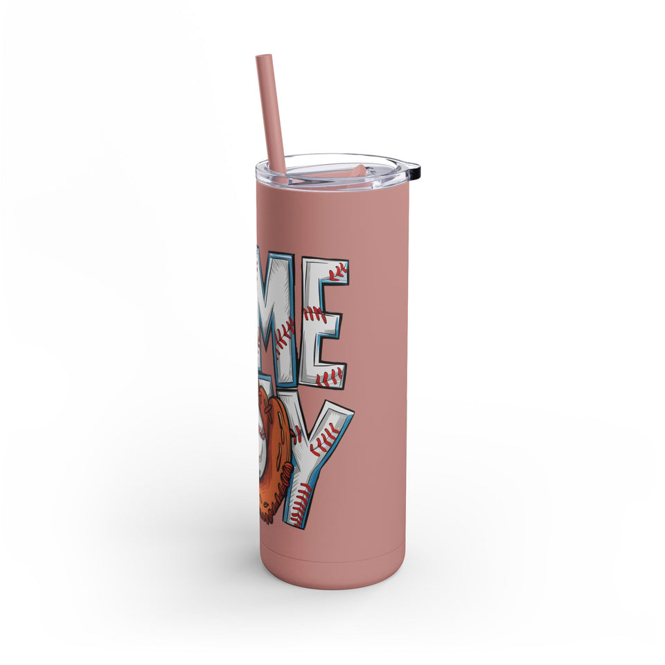 Game Day Tumbler - 20oz Matte Skinny Cup for Sports Fans