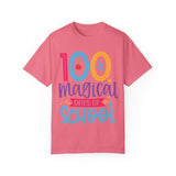 100 Magical Days Of School Unisex Garment-Dyed T-shirt