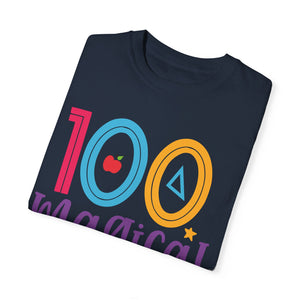 100 Magical Days Of School Unisex Garment-Dyed T-shirt