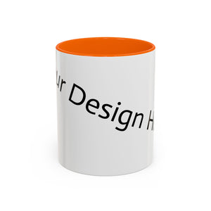 Personalized Accent Coffee Mug - Customizable Design for Home or Office