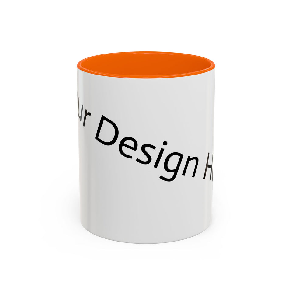 Personalized Accent Coffee Mug - Customizable Design for Home or Office