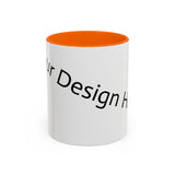 Personalized Accent Coffee Mug - Customizable Design for Home or Office