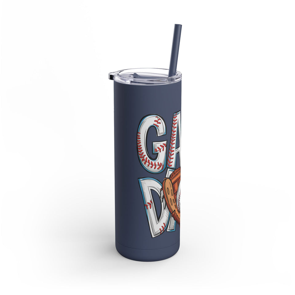Game Day Tumbler - 20oz Matte Skinny Cup for Sports Fans