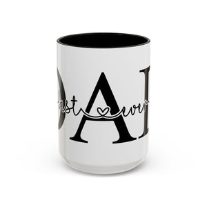 Best Dad Ever Accent Coffee Mug (11, 15oz)