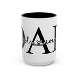 Best Dad Ever Accent Coffee Mug (11, 15oz)