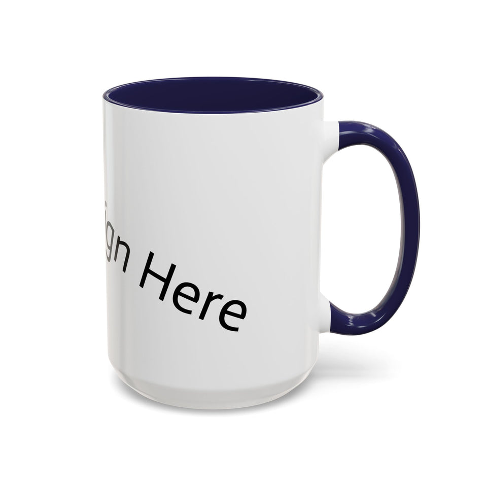 Personalized Accent Coffee Mug - Customizable Design for Home or Office