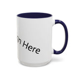 Personalized Accent Coffee Mug - Customizable Design for Home or Office