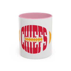 Chiefs Football Mug - Colorful 11oz & 15oz Ceramic Coffee Cup