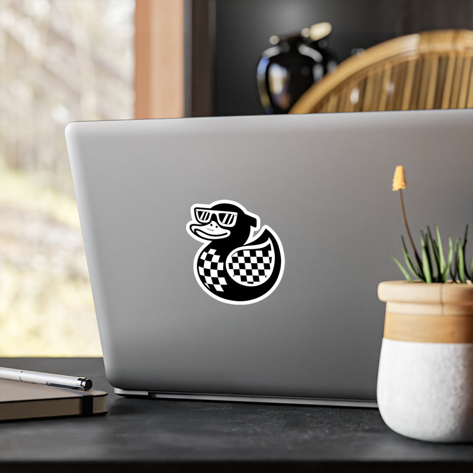 Cool Duck Sticker – Unique Kiss-Cut Vinyl Decal for Home Decor