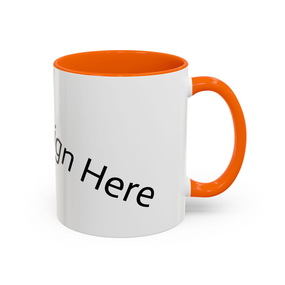 Personalized Accent Coffee Mug - Customizable Design for Home or Office