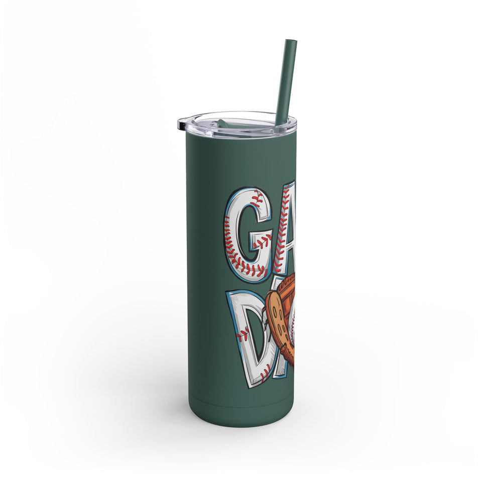 Game Day Tumbler - 20oz Matte Skinny Cup for Sports Fans