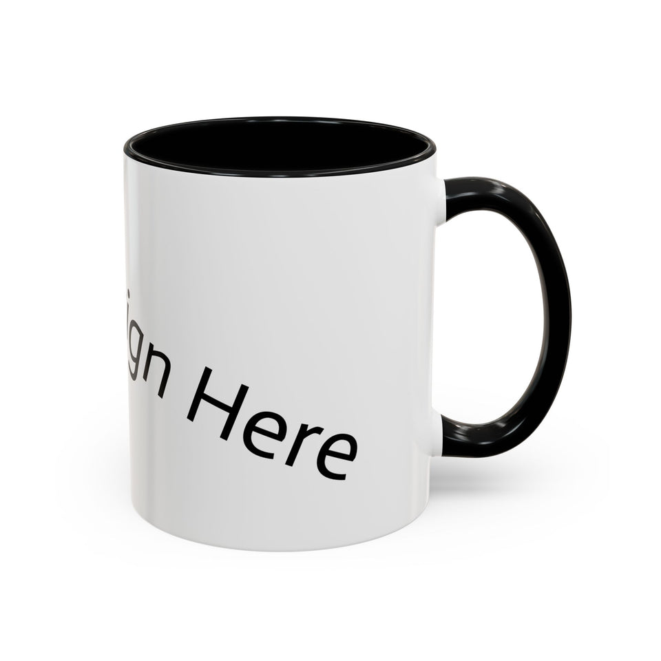 Personalized Accent Coffee Mug - Customizable Design for Home or Office