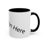 Personalized Accent Coffee Mug - Customizable Design for Home or Office