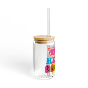 Hello Summer Sipper Glass, 16oz
