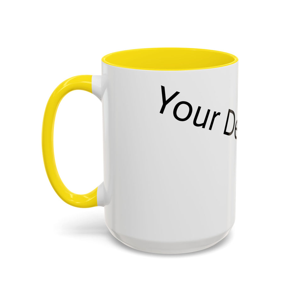 Personalized Accent Coffee Mug - Customizable Design for Home or Office