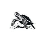 Turtle In The Ocean Kiss-Cut Vinyl Decals