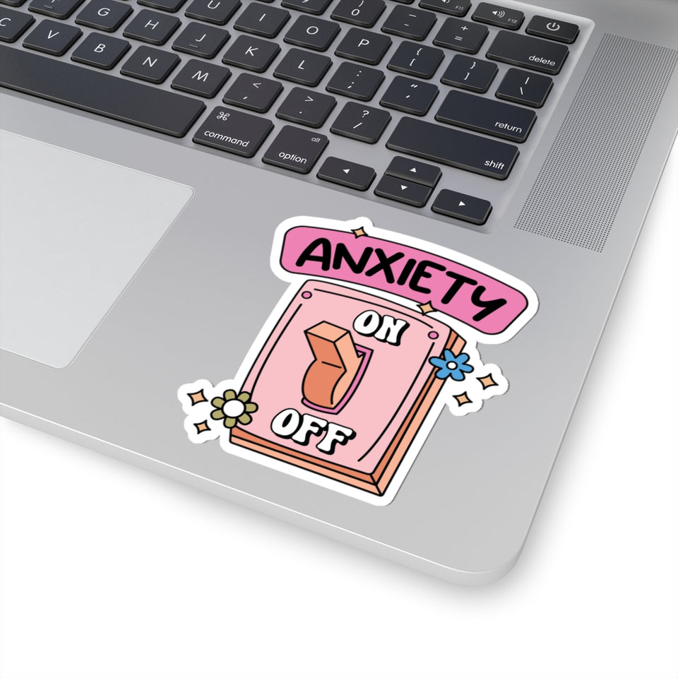 Anxiety On Off Kiss-Cut Stickers