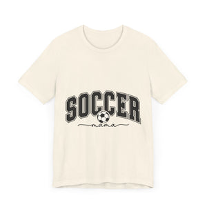 Soccer Mama With Black Letters Unisex Jersey Short Sleeve Tee