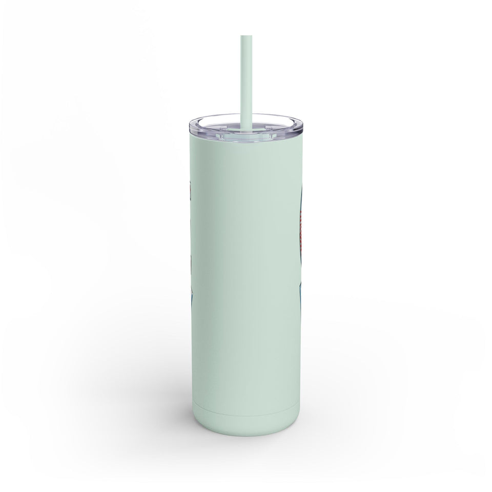 Game Day Tumbler - 20oz Matte Skinny Cup for Sports Fans
