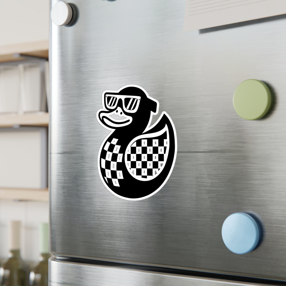 Cool Duck Sticker – Unique Kiss-Cut Vinyl Decal for Home Decor