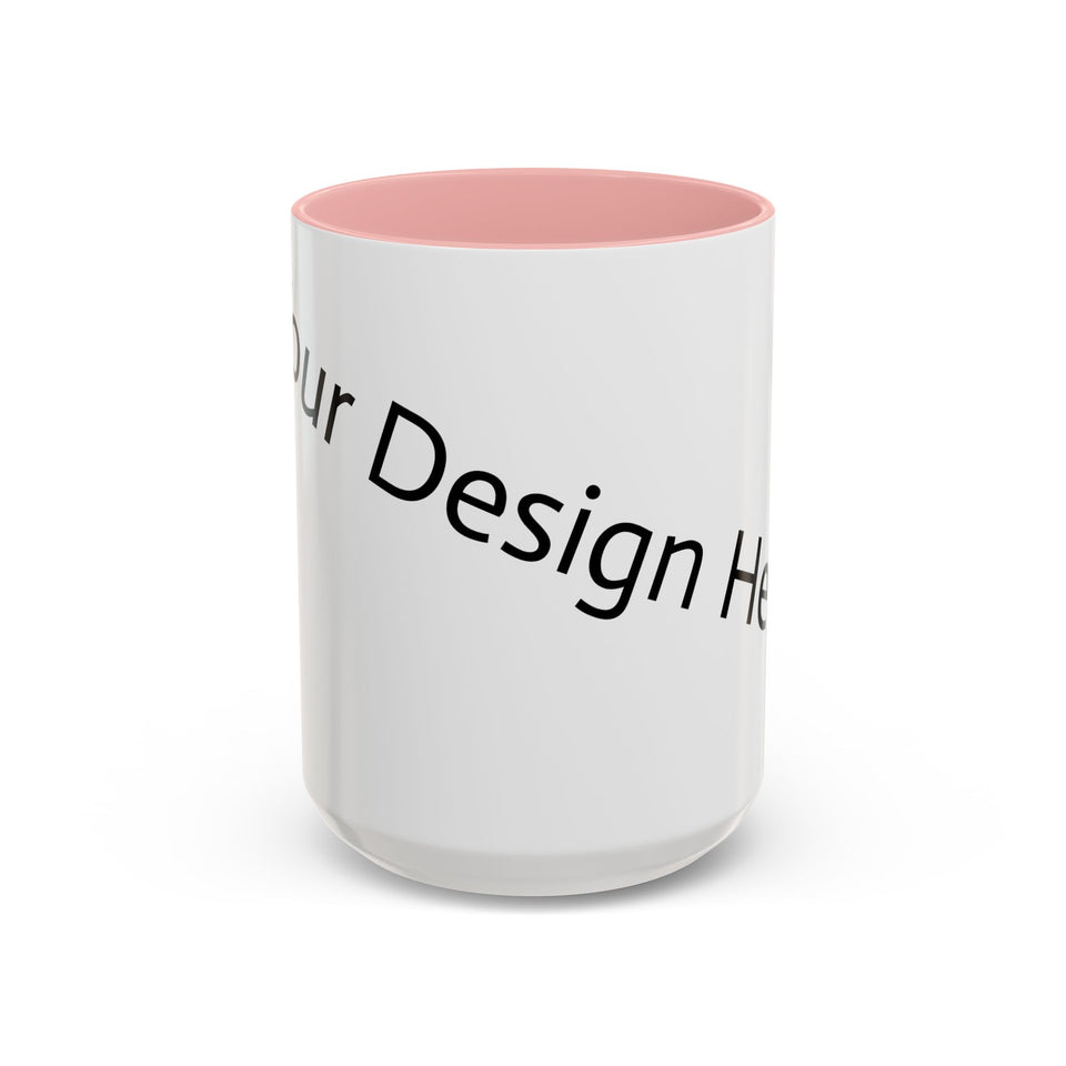 Personalized Accent Coffee Mug - Customizable Design for Home or Office