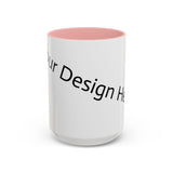 Personalized Accent Coffee Mug - Customizable Design for Home or Office