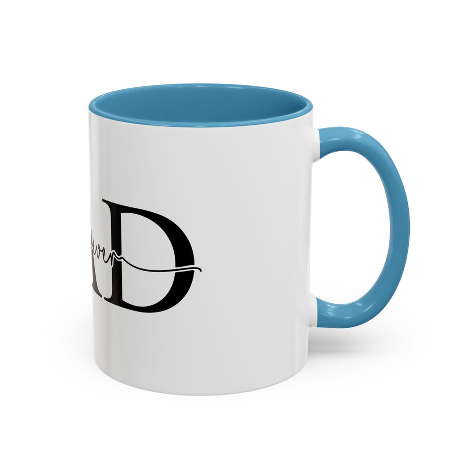Best Dad Ever Accent Coffee Mug (11, 15oz)