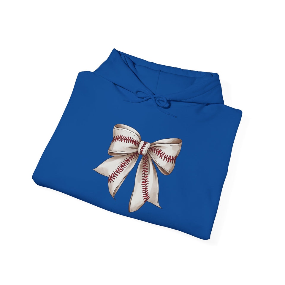 Baseball Bow Unisex Hooded Sweatshirt