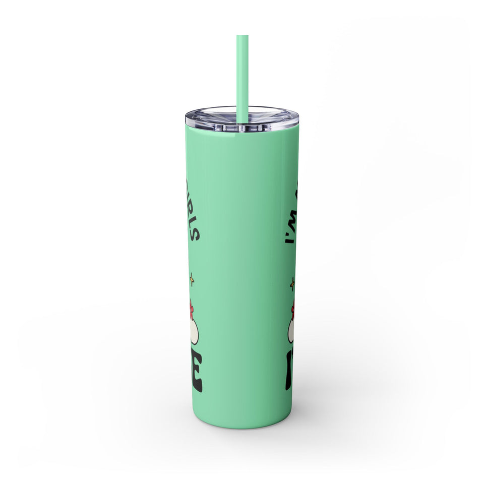 Im Not Like Other Girls, Im Worse Skinny Tumbler with Straw, 20oz