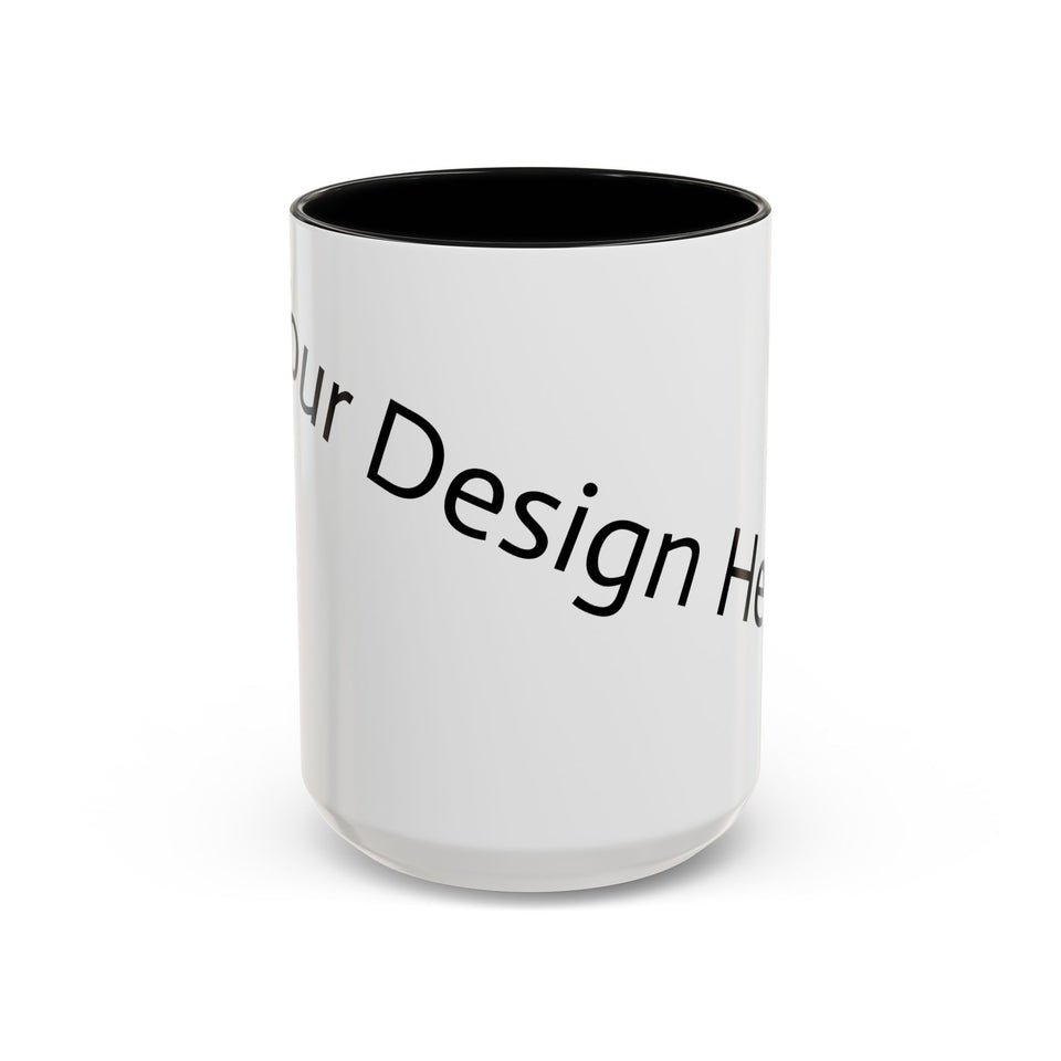 Personalized Accent Coffee Mug - Customizable Design for Home or Office
