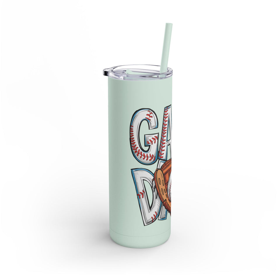 Game Day Tumbler - 20oz Matte Skinny Cup for Sports Fans