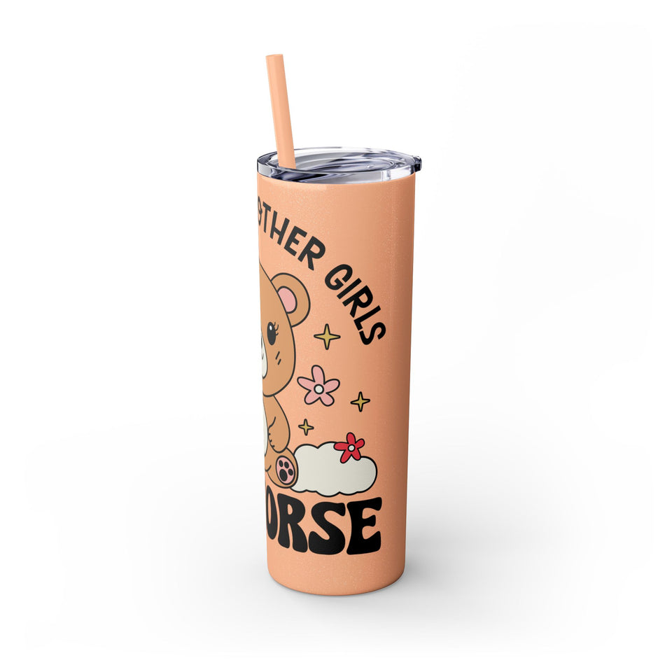 Im Not Like Other Girls, Im Worse Skinny Tumbler with Straw, 20oz