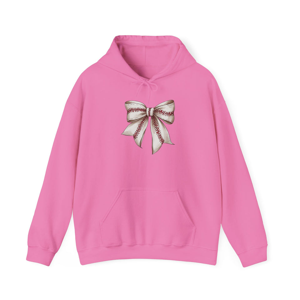 Baseball Bow Unisex Hooded Sweatshirt