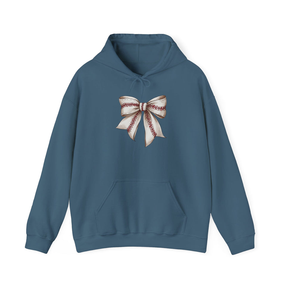 Baseball Bow Unisex Hooded Sweatshirt