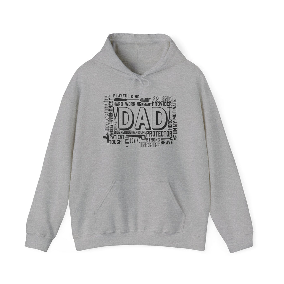 What A Dad Is Unisex Heavy Blend™ Hooded Sweatshirt