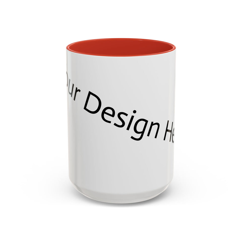 Personalized Accent Coffee Mug - Customizable Design for Home or Office