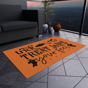 Trick Or Treat Wipe Your Feet Outdoor Rug