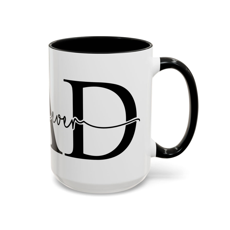 Best Dad Ever Accent Coffee Mug (11, 15oz)