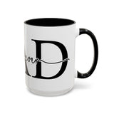 Best Dad Ever Accent Coffee Mug (11, 15oz)