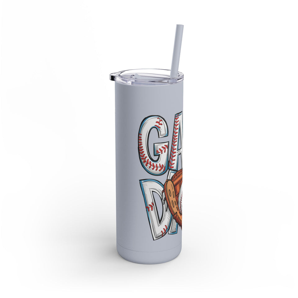 Game Day Tumbler - 20oz Matte Skinny Cup for Sports Fans