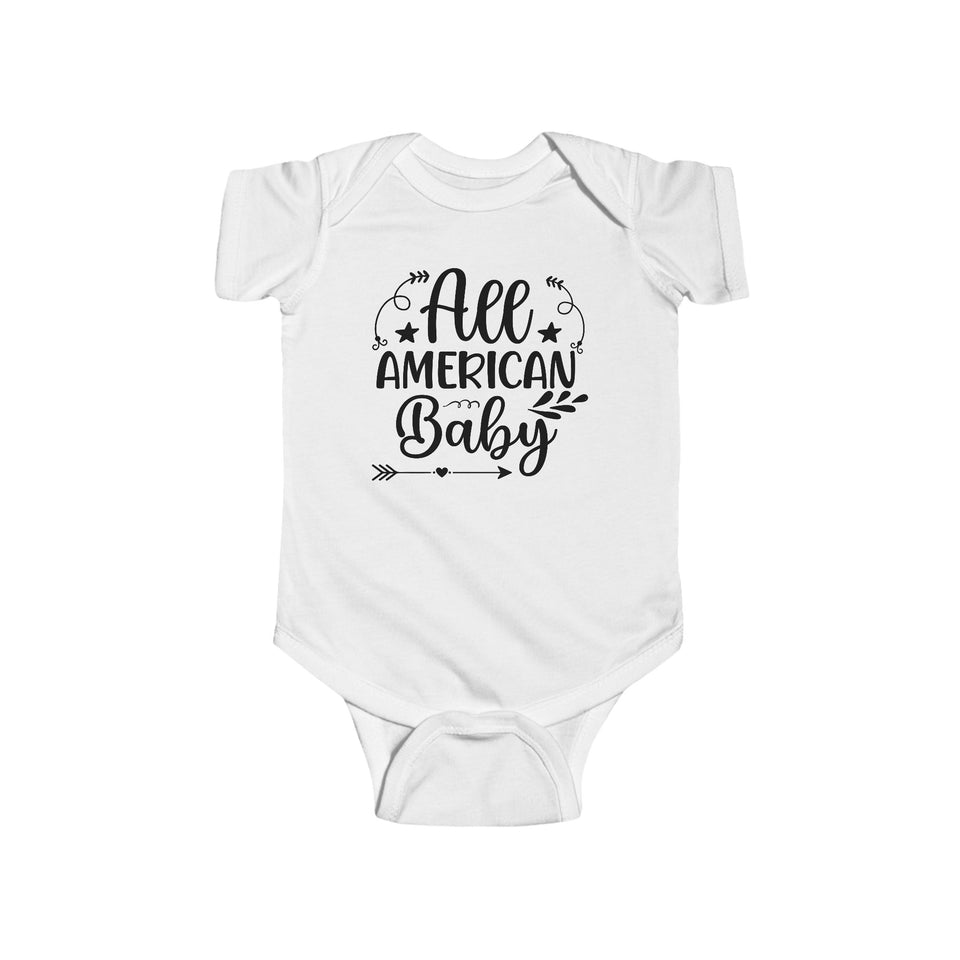 All American Baby Infant Fine Jersey Bodysuit