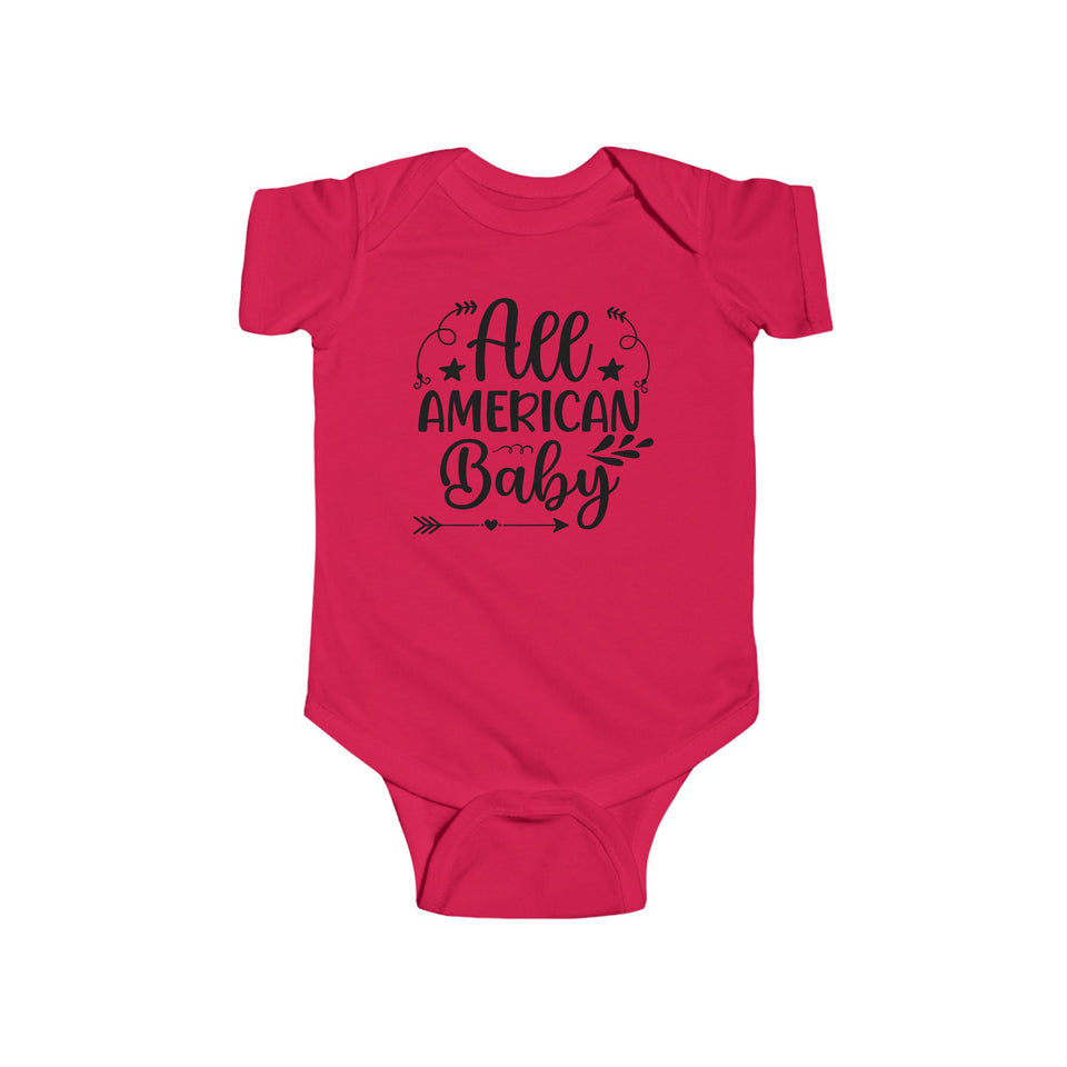 All American Baby Infant Fine Jersey Bodysuit