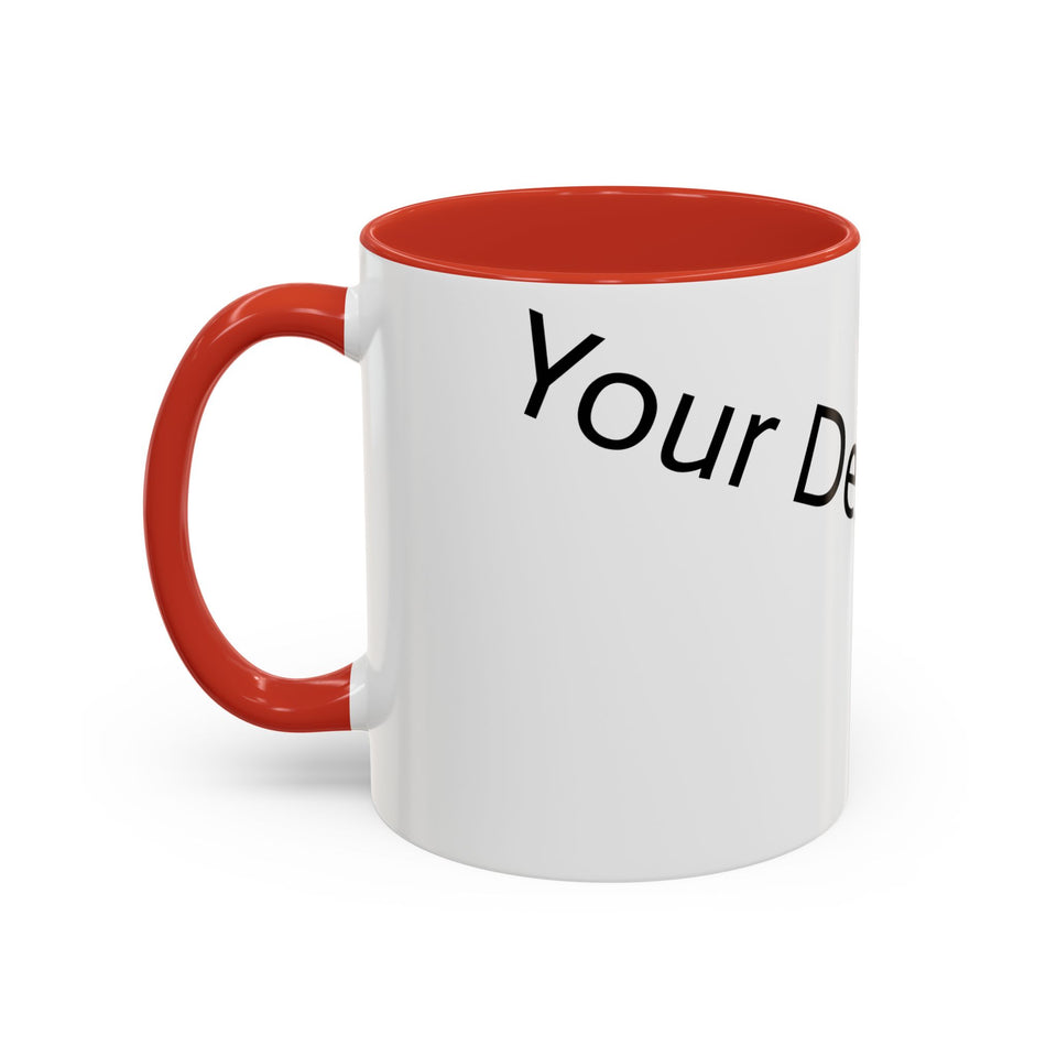 Personalized Accent Coffee Mug - Customizable Design for Home or Office