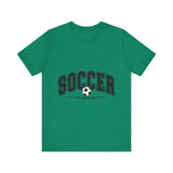Soccer Mama With Black Letters Unisex Jersey Short Sleeve Tee