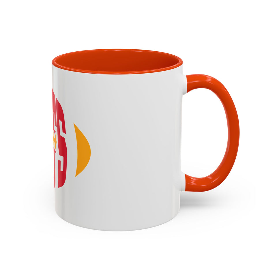 Chiefs Football Mug - Colorful 11oz & 15oz Ceramic Coffee Cup