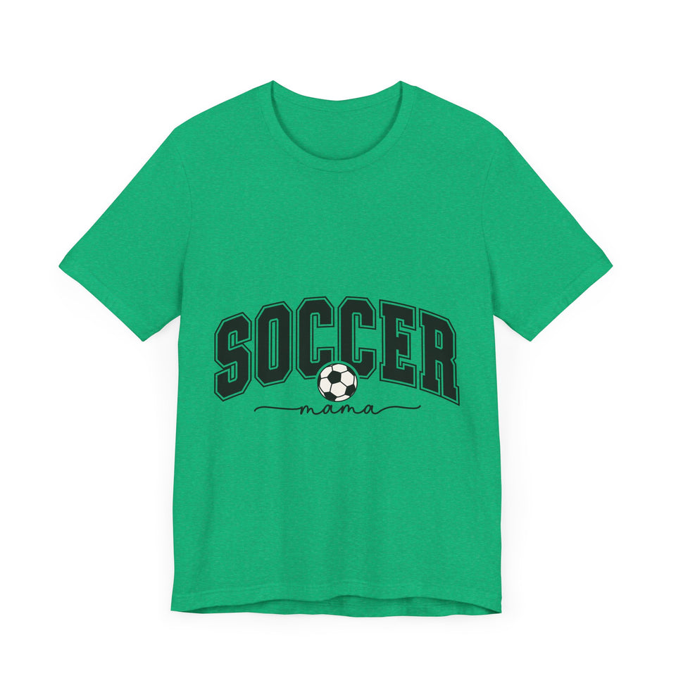 Soccer Mama With Black Letters Unisex Jersey Short Sleeve Tee