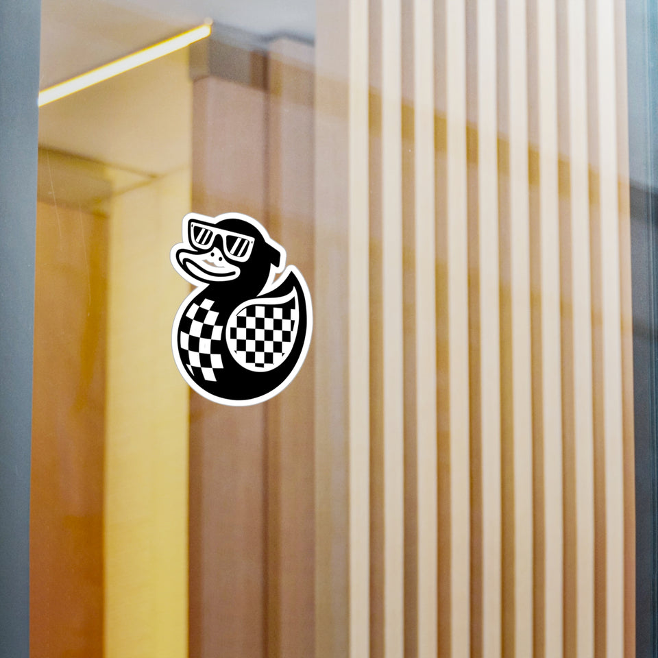 Cool Duck Sticker – Unique Kiss-Cut Vinyl Decal for Home Decor